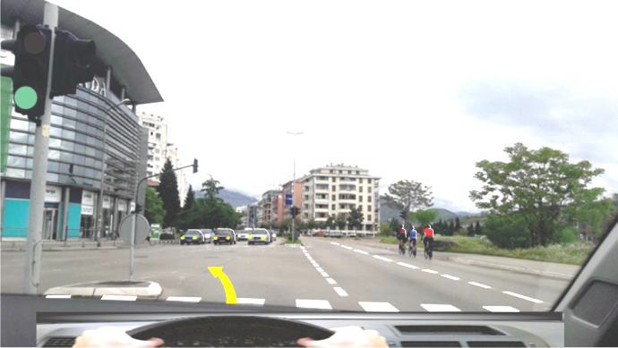 Kako ćete postupiti u situaciji prikazanoj na slici: