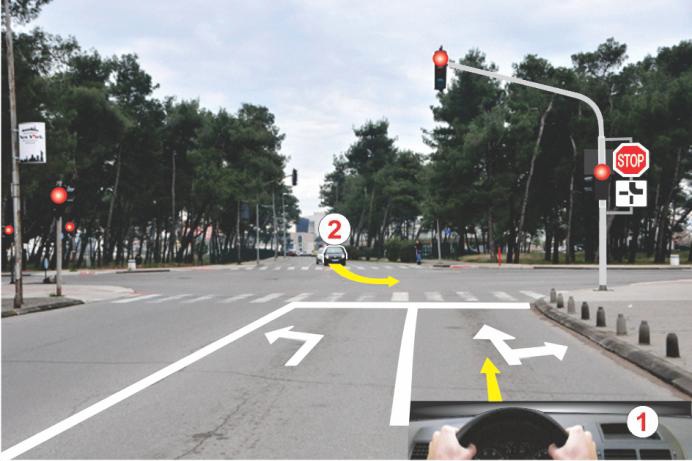 U situaciji prikazanoj na slici postupićete po: