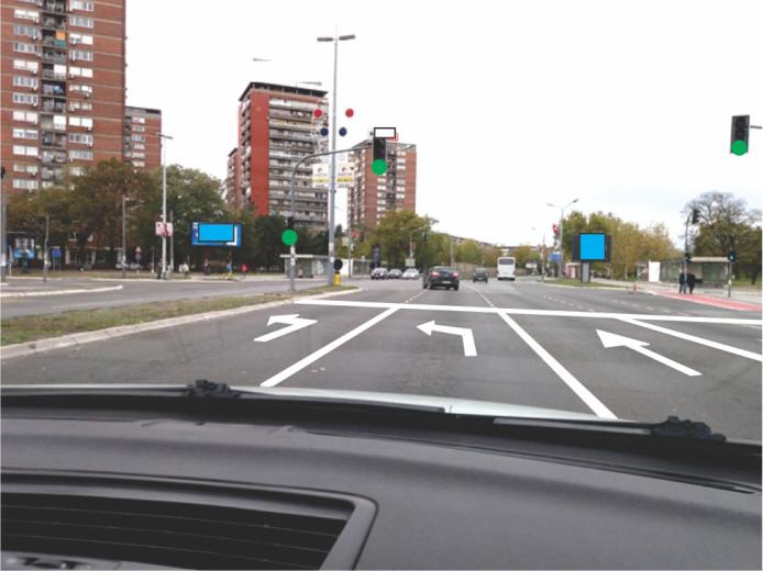 U situaciji prikazanoj na slici strelice na kolovozu označavaju: