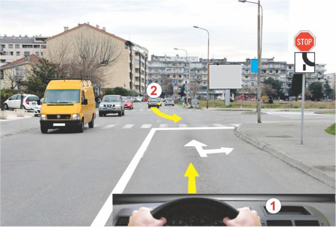 In the situation shown in the picture, the additional board indicates: