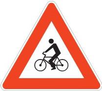 The picture shows a traffic sign: