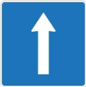 The picture shows a traffic sign: