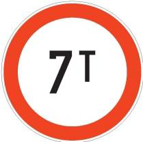 The picture shows a traffic sign: