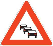 The picture shows a traffic sign: