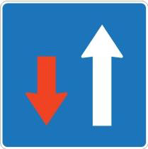 The picture shows a traffic sign:
