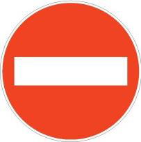 The picture shows a traffic sign.