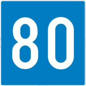 The picture shows a traffic sign: