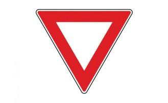 The picture shows a traffic sign: