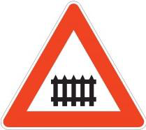 The picture shows a traffic sign:
