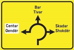 The picture shows a traffic sign: