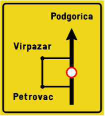 The picture shows a traffic sign: