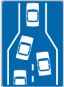 The picture shows a traffic sign: