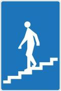 The picture shows traffic signs indicating:
