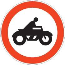 The picture shows a traffic sign: