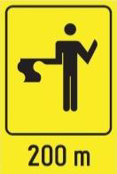 The picture shows a traffic sign: