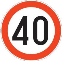 The picture shows a traffic sign: