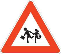 The picture shows a traffic sign: