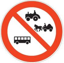The picture shows a traffic sign: