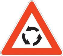 The picture shows a traffic sign: