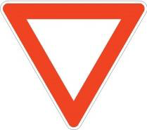 The picture shows a traffic sign:
