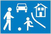 The picture shows a traffic sign: