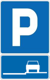 The picture shows traffic signs indicating: