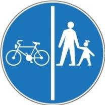 The picture shows a traffic sign: