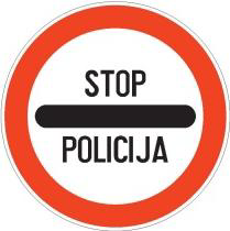 The picture shows a traffic sign: