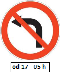The picture shows traffic signs indicating: